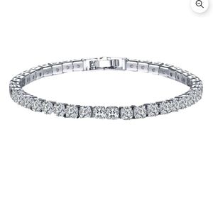 Peermont Jewelry Silver Cubic Zirconia Tennis Bracelet
